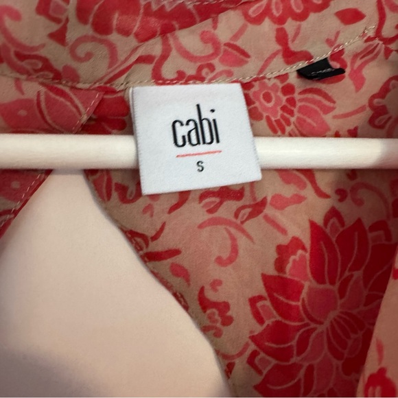 Cabi Vita Tank Style 5037 Floral Cowl Neck Sleeveless Blouse Small - Picture 5 of 7